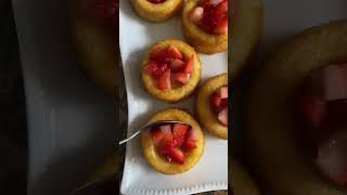 Strawberry shortcake shells 🍓 #shorts #food #strawberryshortcake