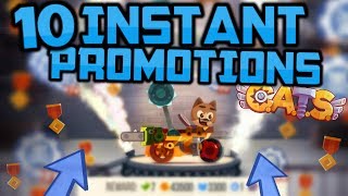 10 INSTANT PROMOTIONS! The Best Maxed Machine in C.A.T.S. (Crash Arena Turbo Stars)