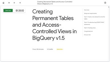 Creating Permanent Tables and Access Controlled Views in BigQuery v1 5