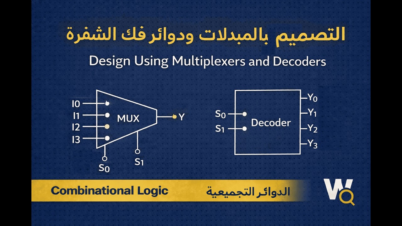 التصميم باستخدام المبدلات ودوائر فك الشفرة |  Design Using Multiplexers and Decoders