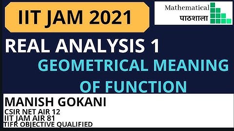 REAL ANALYSIS PART-1 || FOR IIT-JAM/NBHM/NET-JRF || GEOMETRICAL MEANING OF FUNCTION