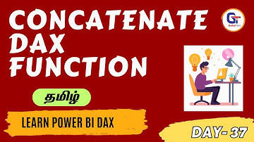 CONCATENATE DAX Function in Power BI - Learning Power Bi 2023 #gokultech