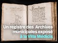 Un registre des archives municipales de blois expos  la villa mdicis  rome