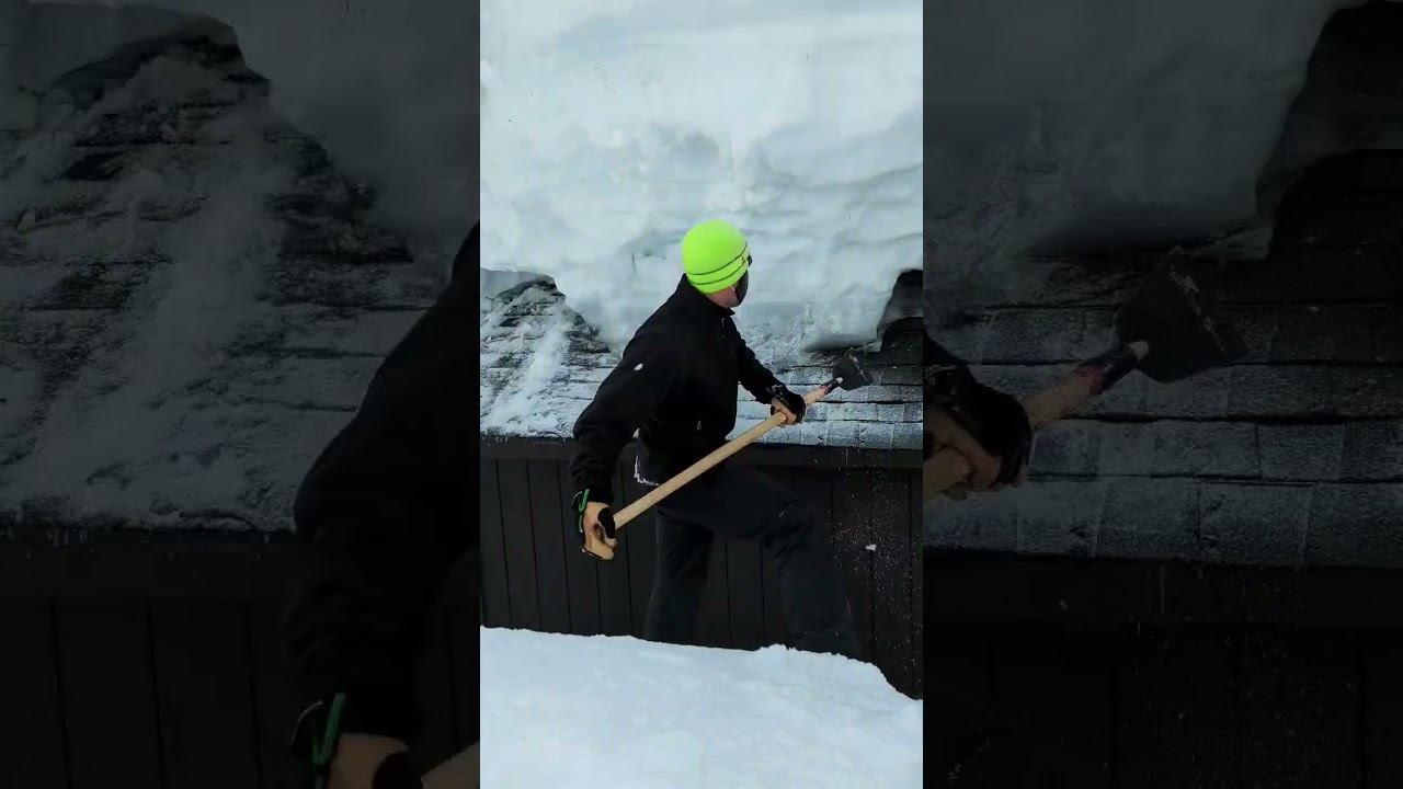 Breaking Ice Dam with the Ax 