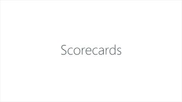 Tips and Tricks: Scorecards