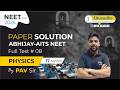 Physics | Abhijay AITS | FT 08| Alok Verma Sir |