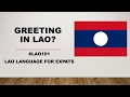 Basic greeting in lao