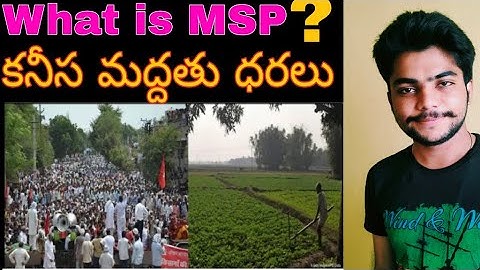 Minimum support price MSP Explained |కనీస మద్దతు  ధరలు| by #PGNeducation