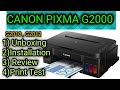 UNBOXING CANON G2000 PRINTER, SETUP & PHOTO PRINT TEST [HINDI]