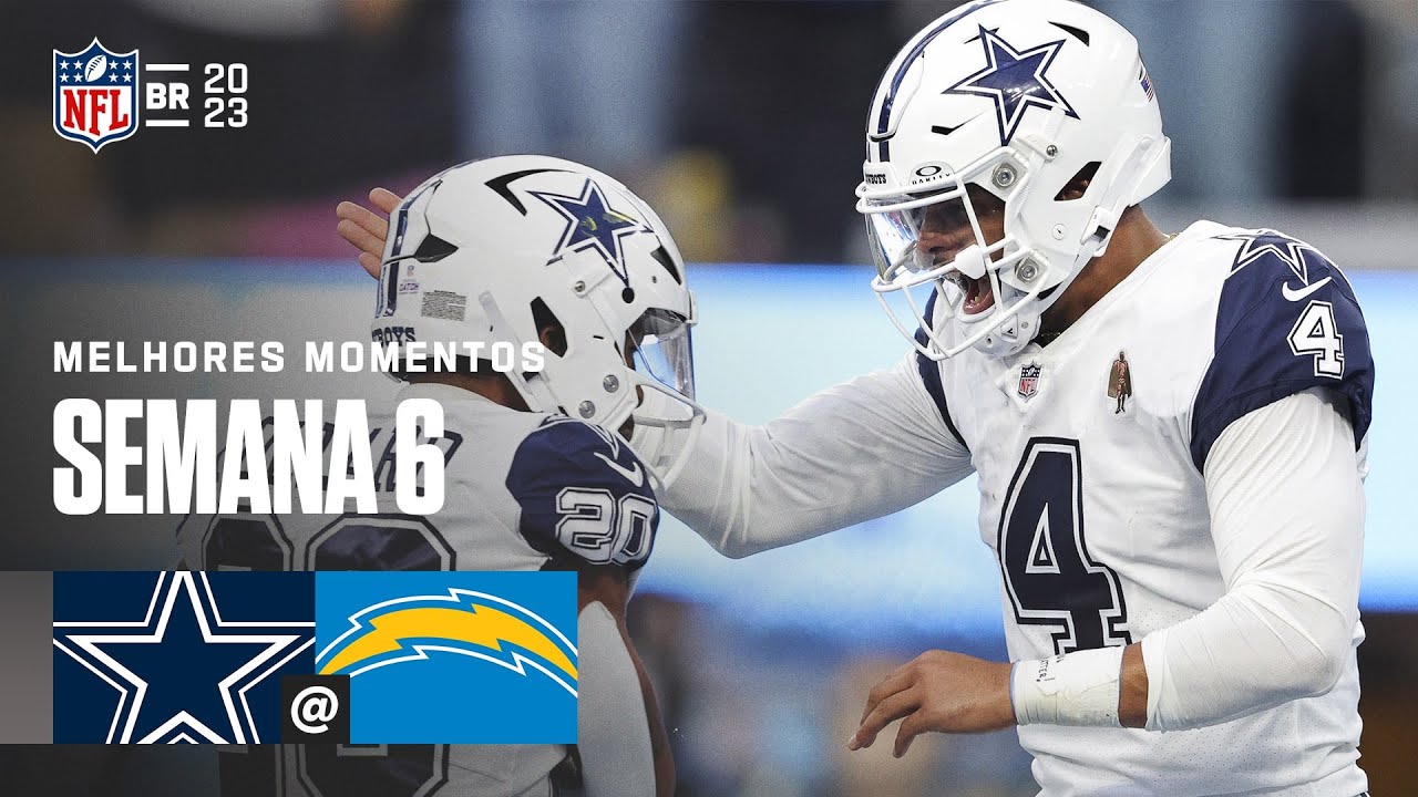 Dallas COWBOYS x Los Angeles CHARGERS, Melhores Momentos, Semana 6