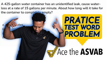 ASVAB Arithmetic Reasoning: Practice Test Question - Distance Rate Time Word Problem