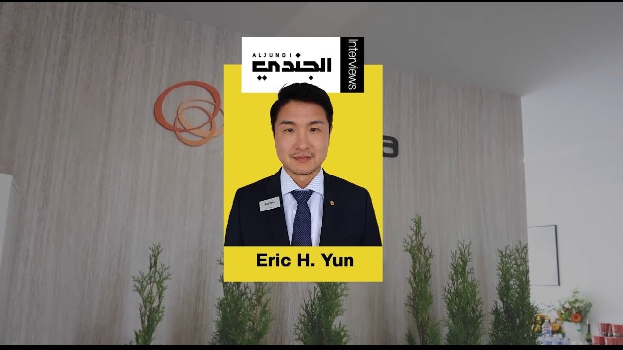 Eric H. Yun, Director / Head of Overseas Business Team at Hanwha Systems talks to Al-Jundi journal