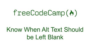 Know When Alt Text Should be Left Blank