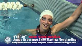- Record Mondiale - Martina Mongiardino Apnea Endurance, 8x50