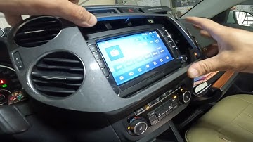 How To Install Android Navigation In Vw Tiguan 2013 / Factory Original Backup Camera Wired