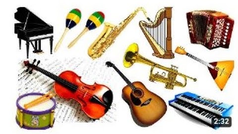 Musical Instruments Names and Sounds for Kids to Learn   Daily use Musical Instruments Names & video