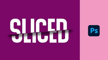 How To Create Sliced Text Effect In Adobe Photoshop - Graphic Design Tutorial