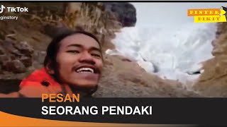 PESAN HARU SEORANG PENDAKI ' Masih bisa melihat salju di negeri sendiri ' Indonesia
