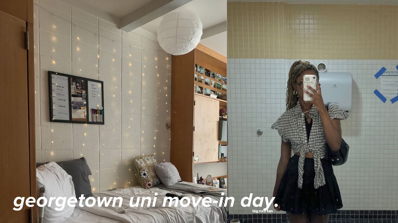first day of classes @ georgetown university 💐+ mini move in vlog