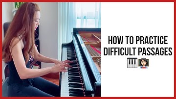 How to practice difficult passages - piano lesson