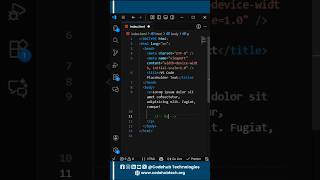How to use VS Code Lorem Ispum placeholder text #vscode #html #css #javascript