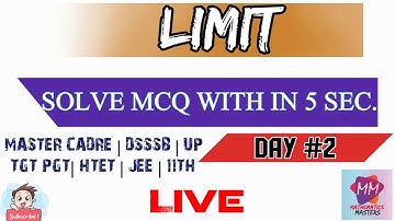 || LIMIT,CONTINUITY, DIFFERENTIABILITY || DAY #2 || #mastercadre #htet #Dsssb #mathematicsmasters