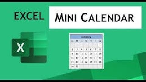 Excel Date Picker Tutorial: Effortless Date Entry with Mini Calendar Add-In!