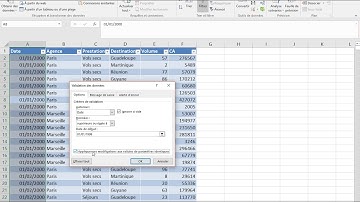 Excel Supprimer une validation de données