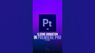 Text/Image Sliding Animation in Premiere Pro Tutorial