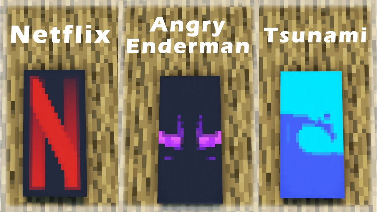 TOP 7 Cool Banner Designs in Minecraft (Tutorial) #9 - YouTube