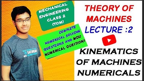 NUMERICALS ON KINETICS OF MACHINES |• THEORY OF MACHINES|• MECHANICAL ENGINEERING
