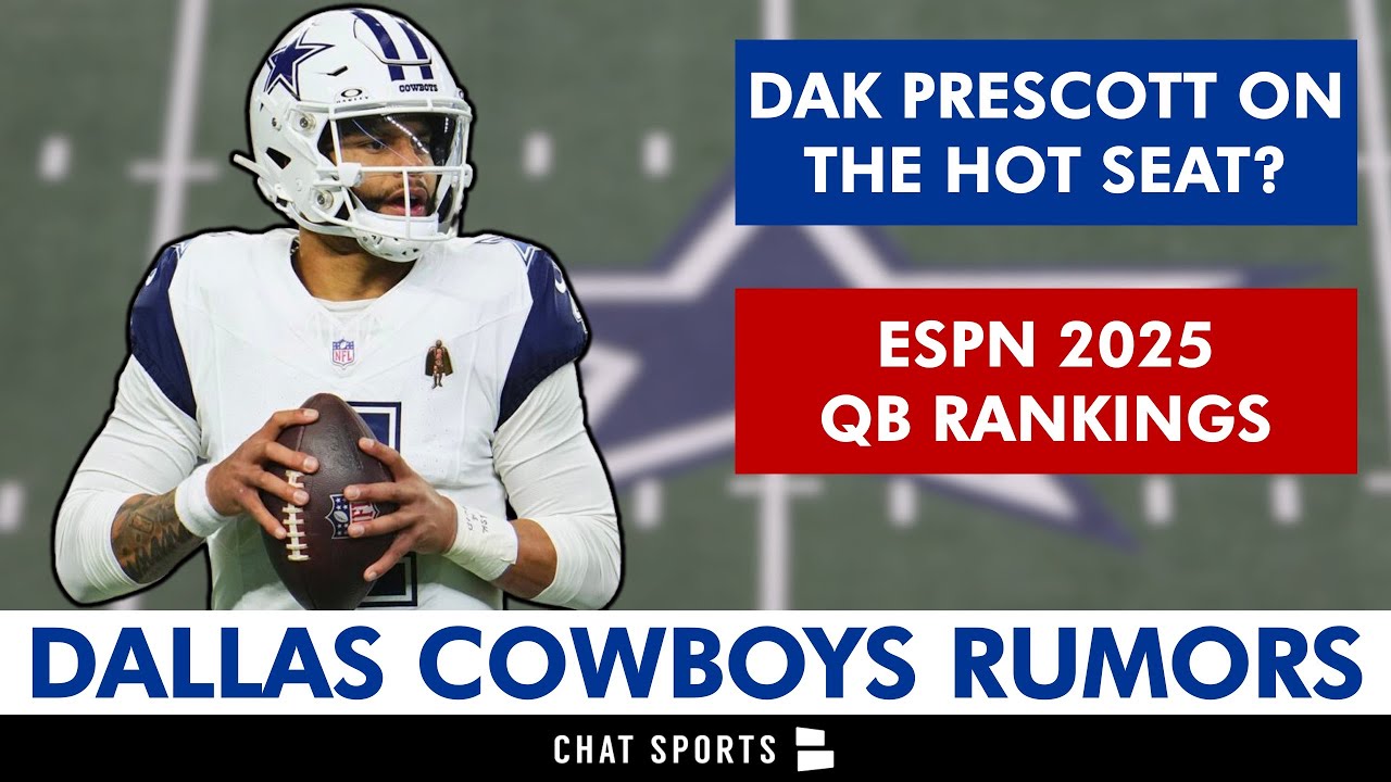 Cowboys Rumors: Dak Prescott On The HOT SEAT In 2025? + ESPN QB Rankings Reaction