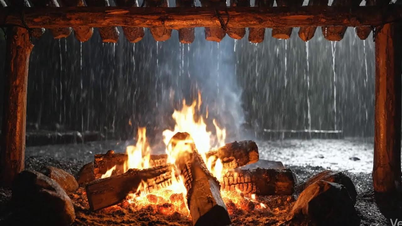 Relaxing Fireplace Sounds 🔥 Calm Night Sleep Ambience (Live) / リラックス暖炉音 🔥 静かな夜ライブ