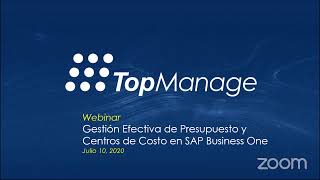 WEBINAR | Gestión Efectiva de Presupuesto y Centros de Costo en SAP Business One