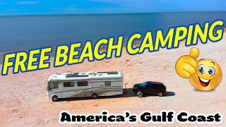 FREE Camping at Free Beach Spots  #freecamping #freebeachcamping #americantravel