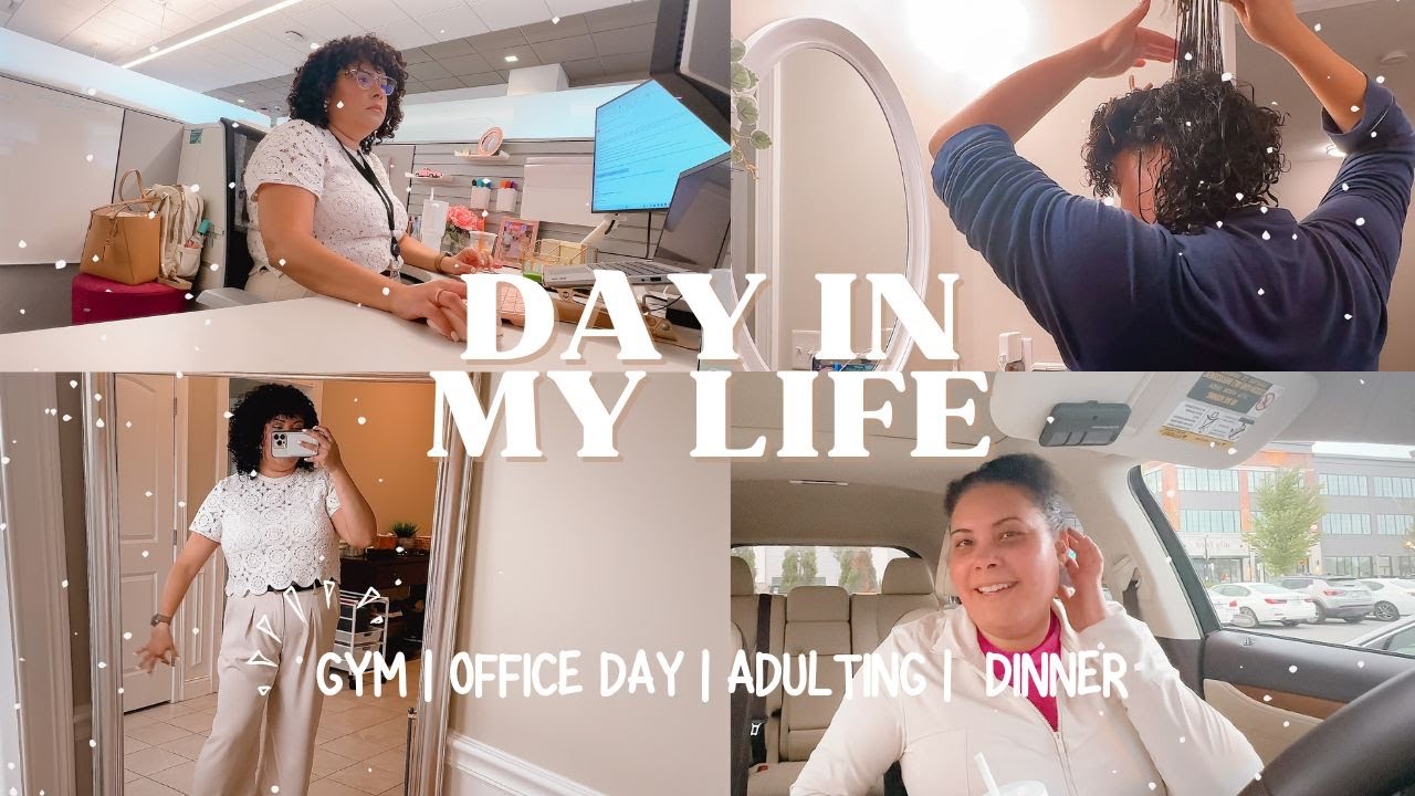 🌸 DITL | gym | office day | adulting | dinner