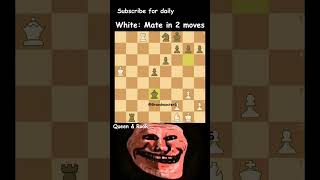 Queen & Rook tag team for the victory!!!! #chesspuzzle #checkmate
