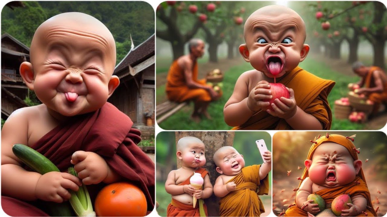 Little Monk Cute Status 😘🌾🪴 