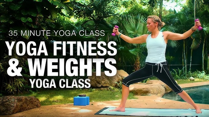 Yoga Strength Building with Weights (45 Min) Yoga Class - Five