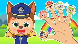 Paw Patrol Finger Family With Chase, Skye, Marshall, Everest, Rocky Nursery Rhymes For Children