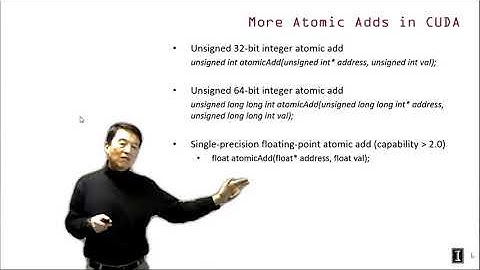 Heterogeneous Parallel Programming 5.3 - Parallel Computation Patterns   Atomic Operations in CUDA