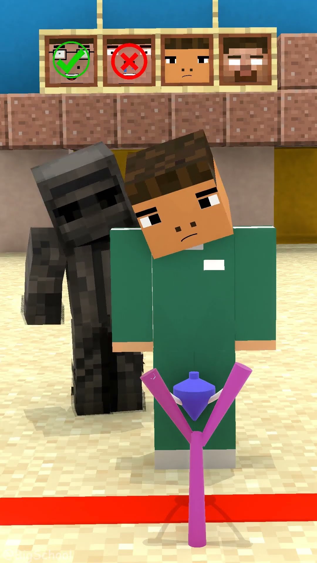 Squid Game 2: Help Herobrine overcome the challenge!