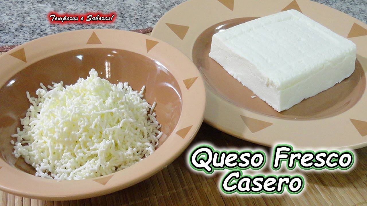 QUESO BLANCO FRESCO, SEMIDURO CASERO receta perfecta y muy fácil - YouTube