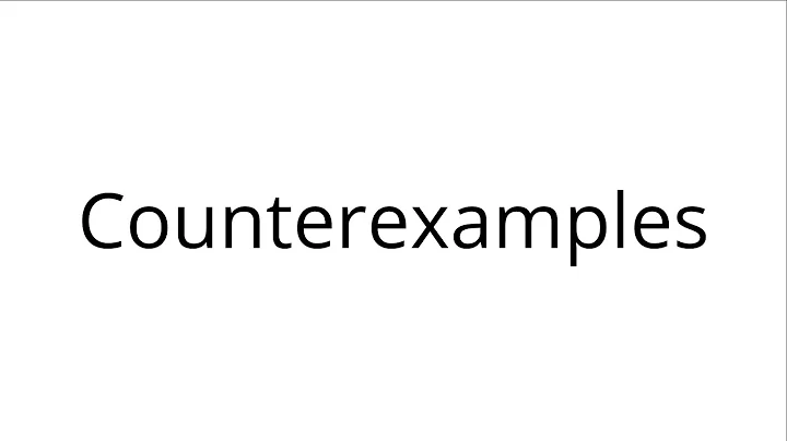 Counterexamples (Intro to Logic)