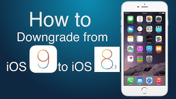 How to downgrade from iOS 9 to iOS 8.3 | Step by step guide
