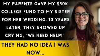 Information Parents gave my college fund to my sister. 10 years later, they came begging... Update
