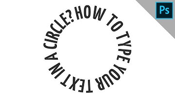 Type text in a circle | PHOTOSHOP TUTORIAL - TEXT EFFECT