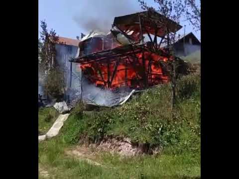Çiğdem yaylasında yangın
