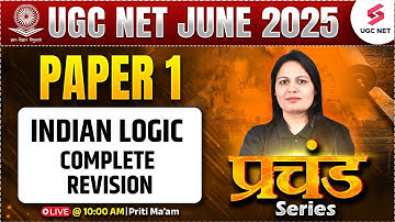 UGC NET Paper 1 Indian Logic | Paper 1 Indian Logic Complete Revision | UGC NET Paper 1 By Priti Mam