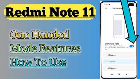 Redmi Note 11 || One Handed Mode Features || Kaise Use Kre 🔥